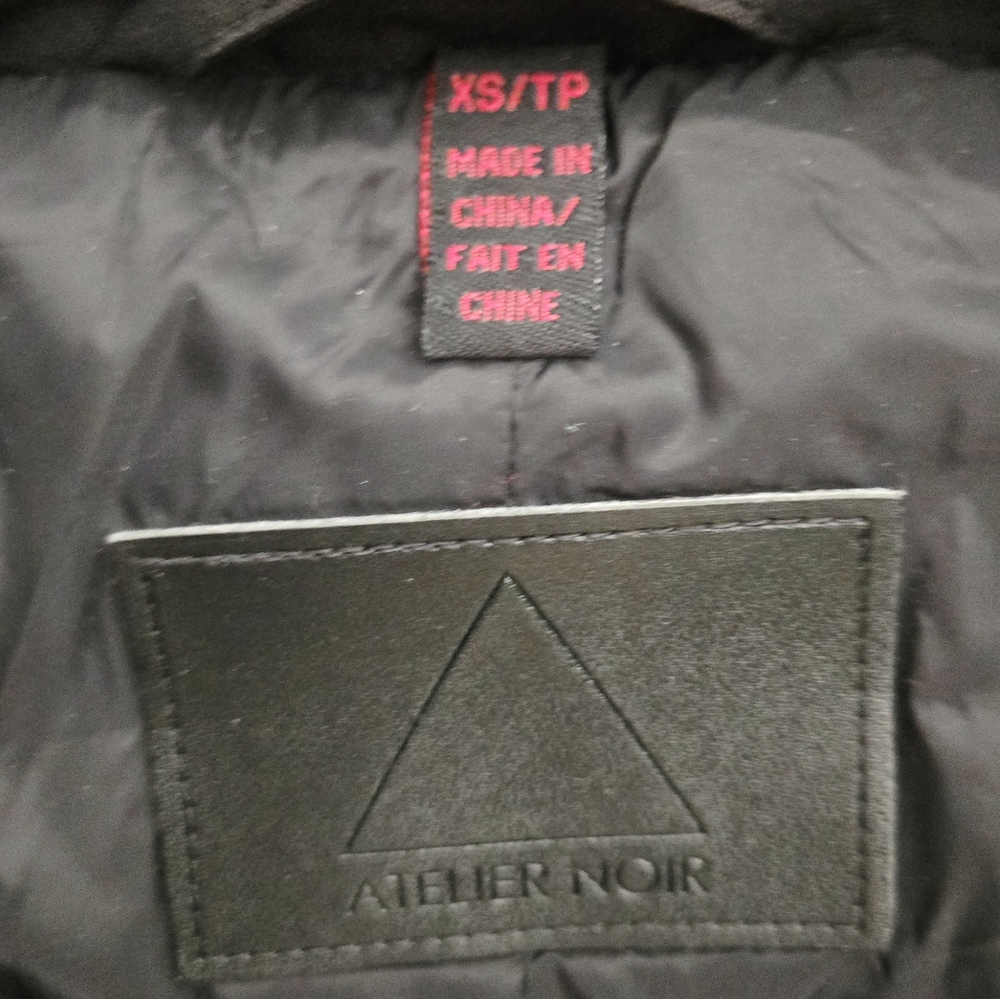 Authentic ATELIER NOIR Rudsak Trench Parka Jacket Coat Vest Black BNWT - Picture 12 of 16